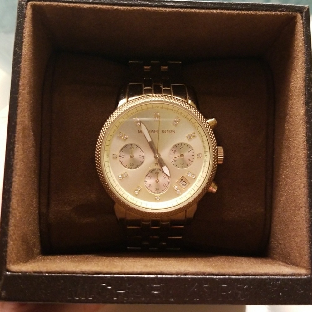 Gold Michael Kors watch